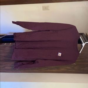 M maroon carhartt long-sleeve